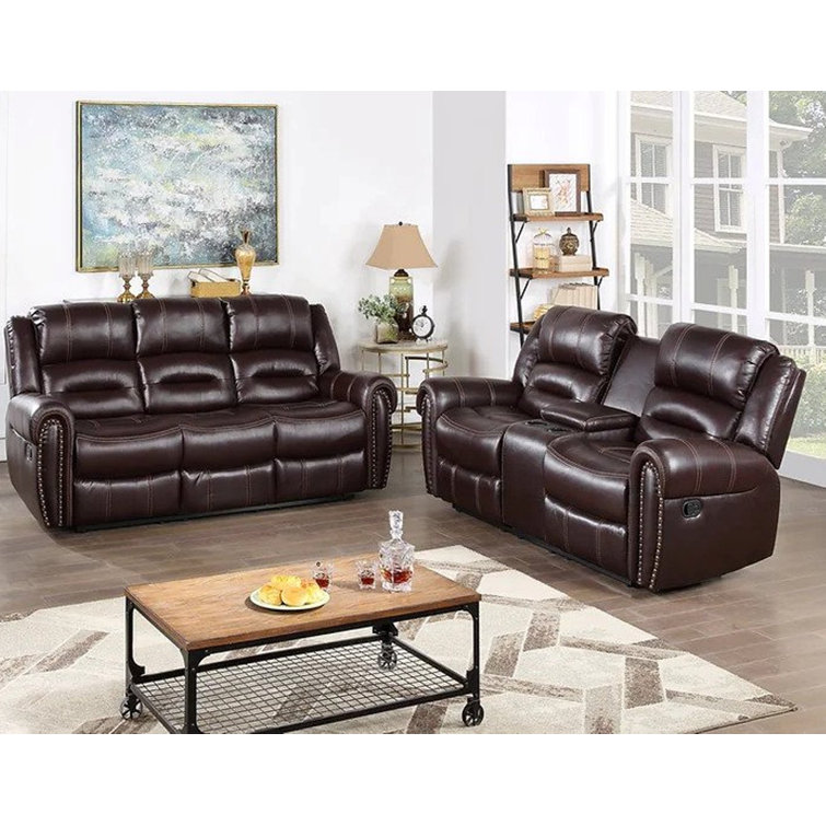 Wayfair reclining deals living room sets